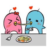 Lovely Couple Penguins WhatsApp Sticker #30