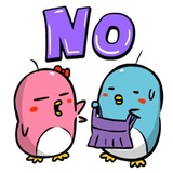 Lovely Couple Penguins WhatsApp Sticker #8