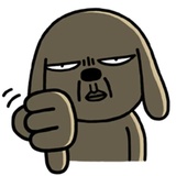 Brown Dog WhatsApp Sticker #18