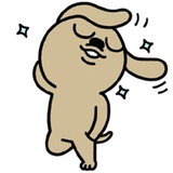Brown Dog WhatsApp Sticker #4