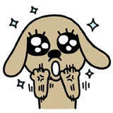 Brown Dog WhatsApp Sticker #6