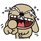 Brown Dog WhatsApp Sticker #8