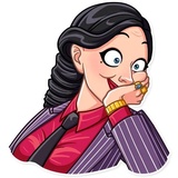 Mafia Girl WhatsApp Sticker #10