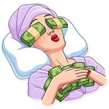 Mafia Girl WhatsApp Sticker #12