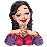 Mafia Girl WhatsApp Sticker #15