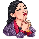 Mafia Girl WhatsApp Sticker #17