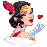 Mafia Girl WhatsApp Sticker #2