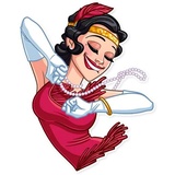 Mafia Girl WhatsApp Sticker #20