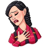 Mafia Girl WhatsApp Sticker #21