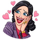 Mafia Girl WhatsApp Sticker #24