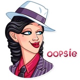 Mafia Girl WhatsApp Sticker #25