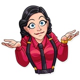 Mafia Girl WhatsApp Sticker #29