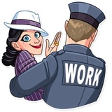 Mafia Girl WhatsApp Sticker #30