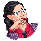 Mafia Girl WhatsApp Sticker #9