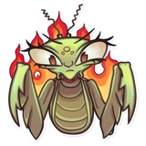 Eva the Mantis WhatsApp Sticker #10