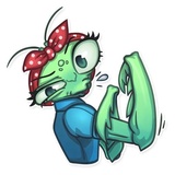 Eva the Mantis WhatsApp Sticker #11