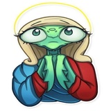 Eva the Mantis WhatsApp Sticker #15