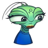 Eva the Mantis WhatsApp Sticker #21