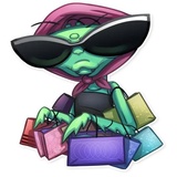 Eva the Mantis WhatsApp Sticker #23