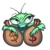 Eva the Mantis WhatsApp Sticker #24