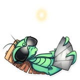 Eva the Mantis WhatsApp Sticker #26