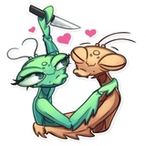 Eva the Mantis WhatsApp Sticker #3
