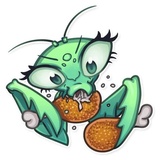 Eva the Mantis WhatsApp Sticker #6