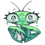 Eva the Mantis WhatsApp Sticker #8