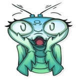 Eva the Mantis WhatsApp Sticker #9