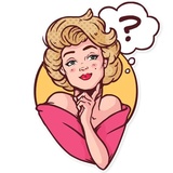 Marilyn WhatsApp Sticker #26
