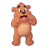 Marty Bearson WhatsApp Sticker #10