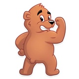 Marty Bearson WhatsApp Sticker #20