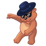 Marty Bearson WhatsApp Sticker #7