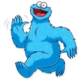 Cookie Monster WhatsApp Sticker #14