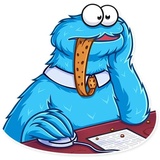 Cookie Monster WhatsApp Sticker #17