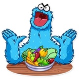 Cookie Monster WhatsApp Sticker #20