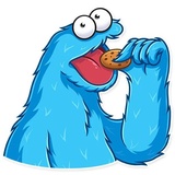 Cookie Monster WhatsApp Sticker #21