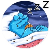 Cookie Monster WhatsApp Sticker #22