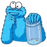 Cookie Monster WhatsApp Sticker #23