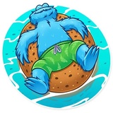 Cookie Monster WhatsApp Sticker #24
