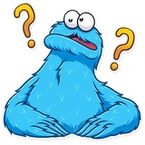 Cookie Monster WhatsApp Sticker #25