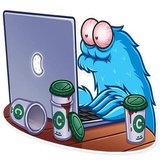 Cookie Monster WhatsApp Sticker #26