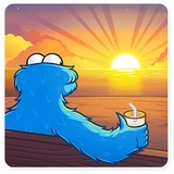 Cookie Monster WhatsApp Sticker #28