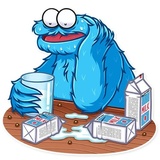 Cookie Monster WhatsApp Sticker #4
