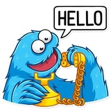 Cookie Monster WhatsApp Sticker #5