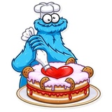 Cookie Monster WhatsApp Sticker #7