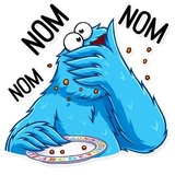 Cookie Monster WhatsApp Sticker #8