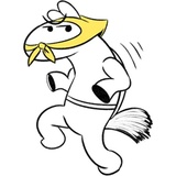 Mean Cowboy & Tiny Horse WhatsApp Sticker #12