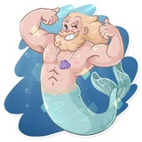 Merman WhatsApp Sticker #3