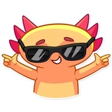 Mexican Axolotl WhatsApp Sticker #10